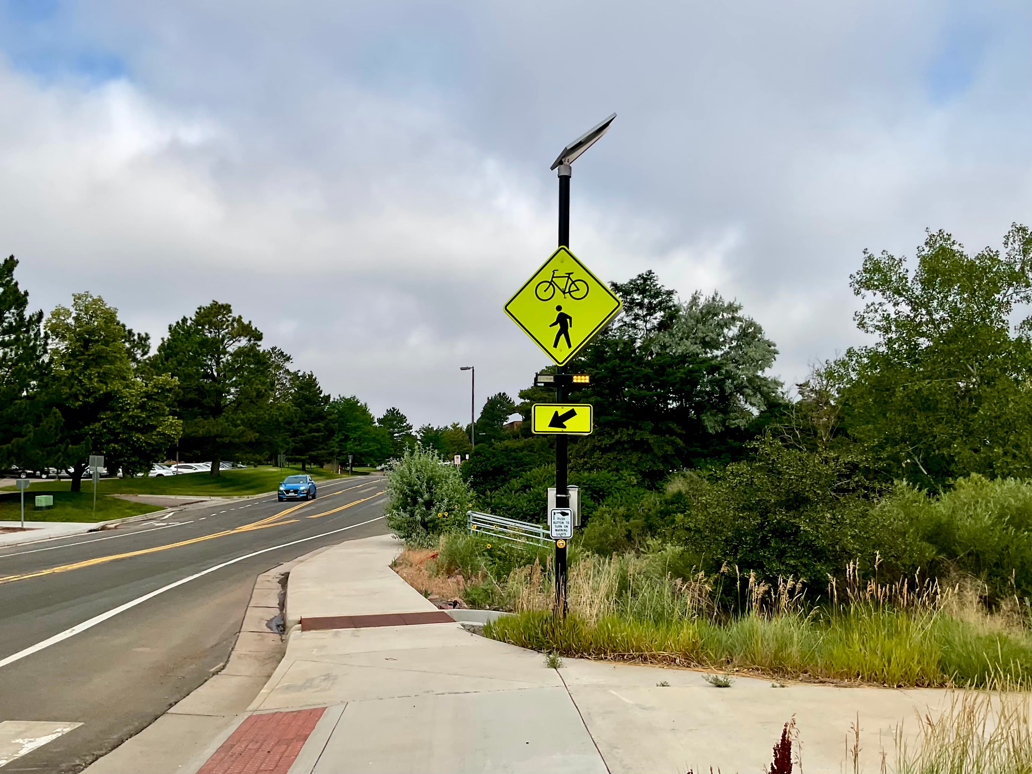 Demonstrate the benefits of Rectangular Rapid Flashing Beacons (RRFBs)